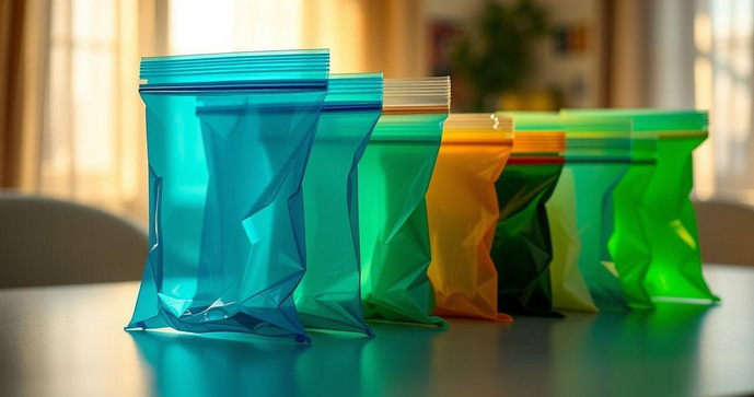 Saco plástico com fechamento zip: praticidade e organização