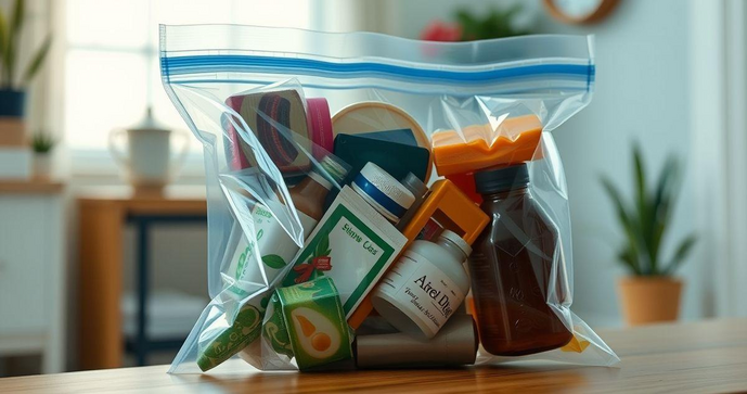 Saco plástico com zíper é a solução ideal para organização e armazenamento eficientes