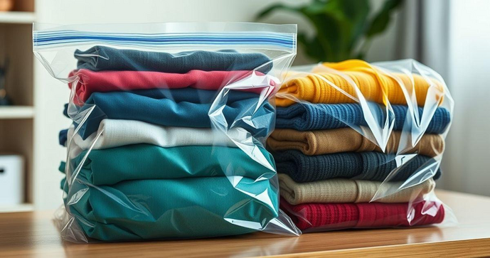 Saco Zip Lock para Roupas é a Solução Prática para Organizar e Proteger Seus Pertences