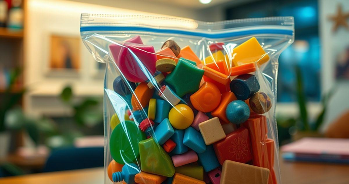 Saco plástico com zíper é a solução ideal para organização e armazenamento eficiente