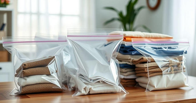 Saco plástico com fechamento zip é a solução ideal para organização e armazenamento eficientes