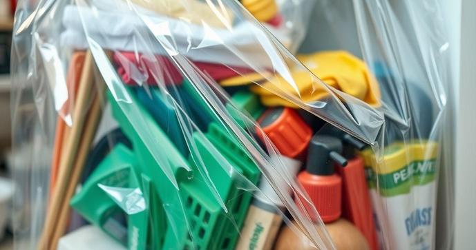 Saco plástico transparente é a solução ideal para organização e proteção de seus itens